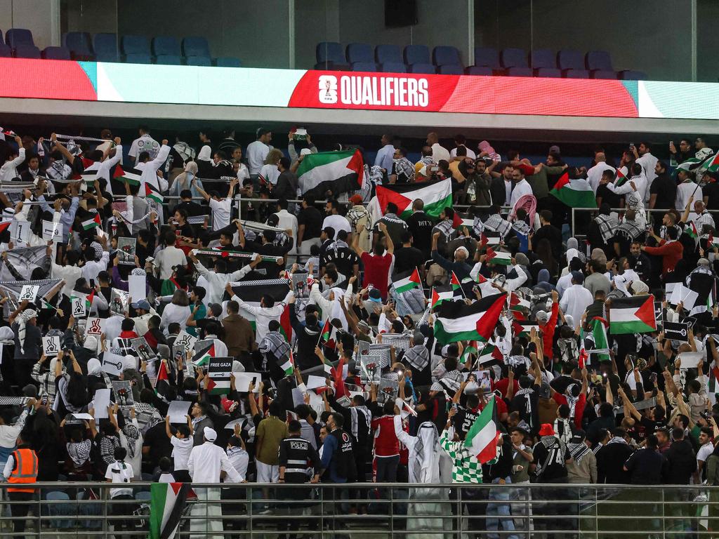 Palestine was well represented in Kuwait City. (Photo by Yasser Al-Zayyat / AFP)