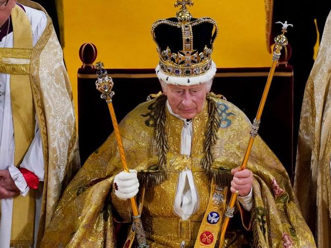 King Charles worried his crown wuld wobble during the coronation. Picture: Getty Images.