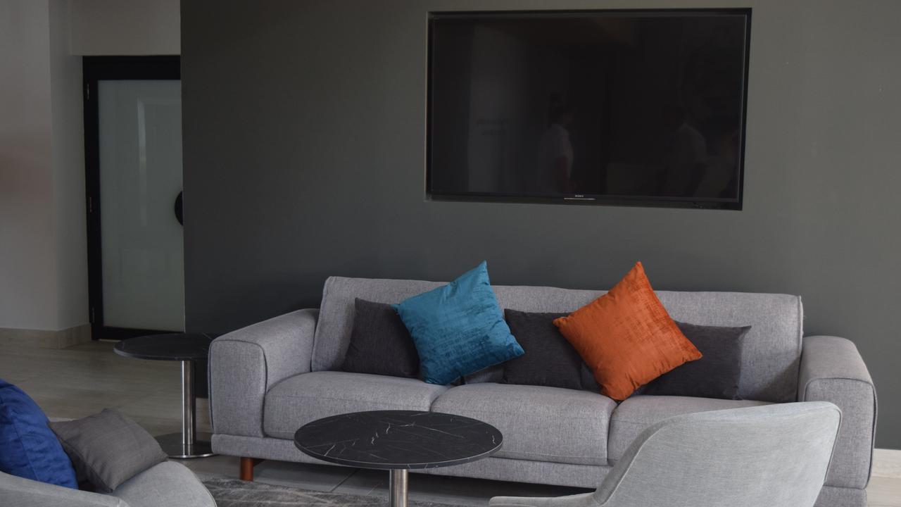 The lobby area in the newly-renovated Coral Sea Marina Resort Hotel.