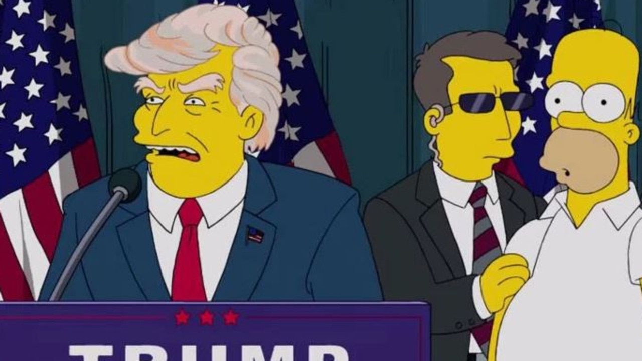 The Simpsons famously predicted a Donald Trump victory years ago. Picture: Supplied.