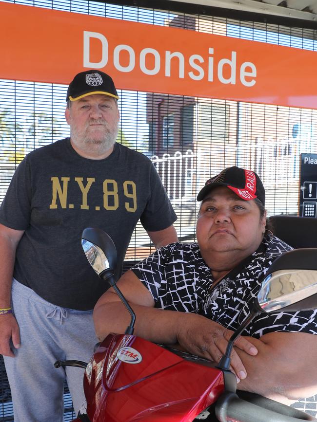 Warren Hardy and Annette Murphy have been long-time campiagners for lifts at Doonside station. Picture: David Swift