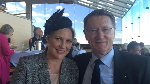 Lisa Mottram and former husband Denis Fitzgerald in 2014.