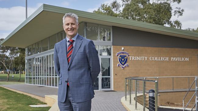 Trinity College principal Nick Hately at the Evanston South campus. Picture: Supplied