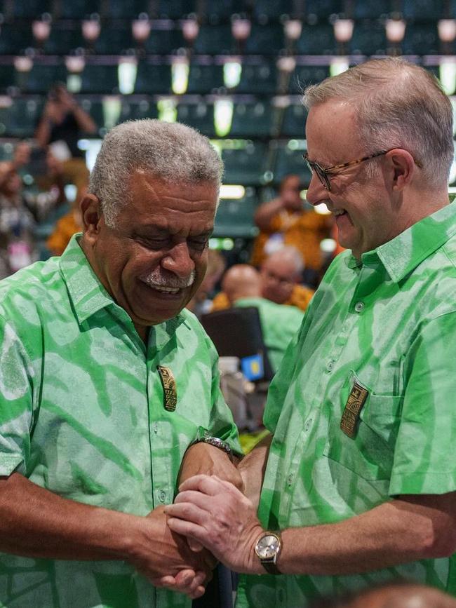 Mr Albanese at the Pacific Islands Forum in Cook Islands on Thursday (AEDT).