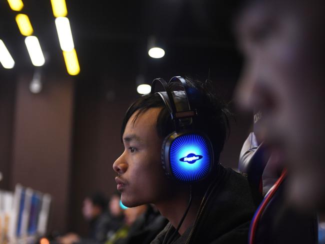 Students practising computer games in an eSports class. Picture: AFP Photo/Greg Baker