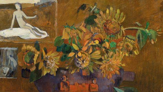 Still life with Hope (Nature morte a l’Espérance) 1901 oil on canvas 65 × 77 cm Private collection, Milan *Only to be used for editorial in relation to National Gallery of Australia exhibition Gauguin's World