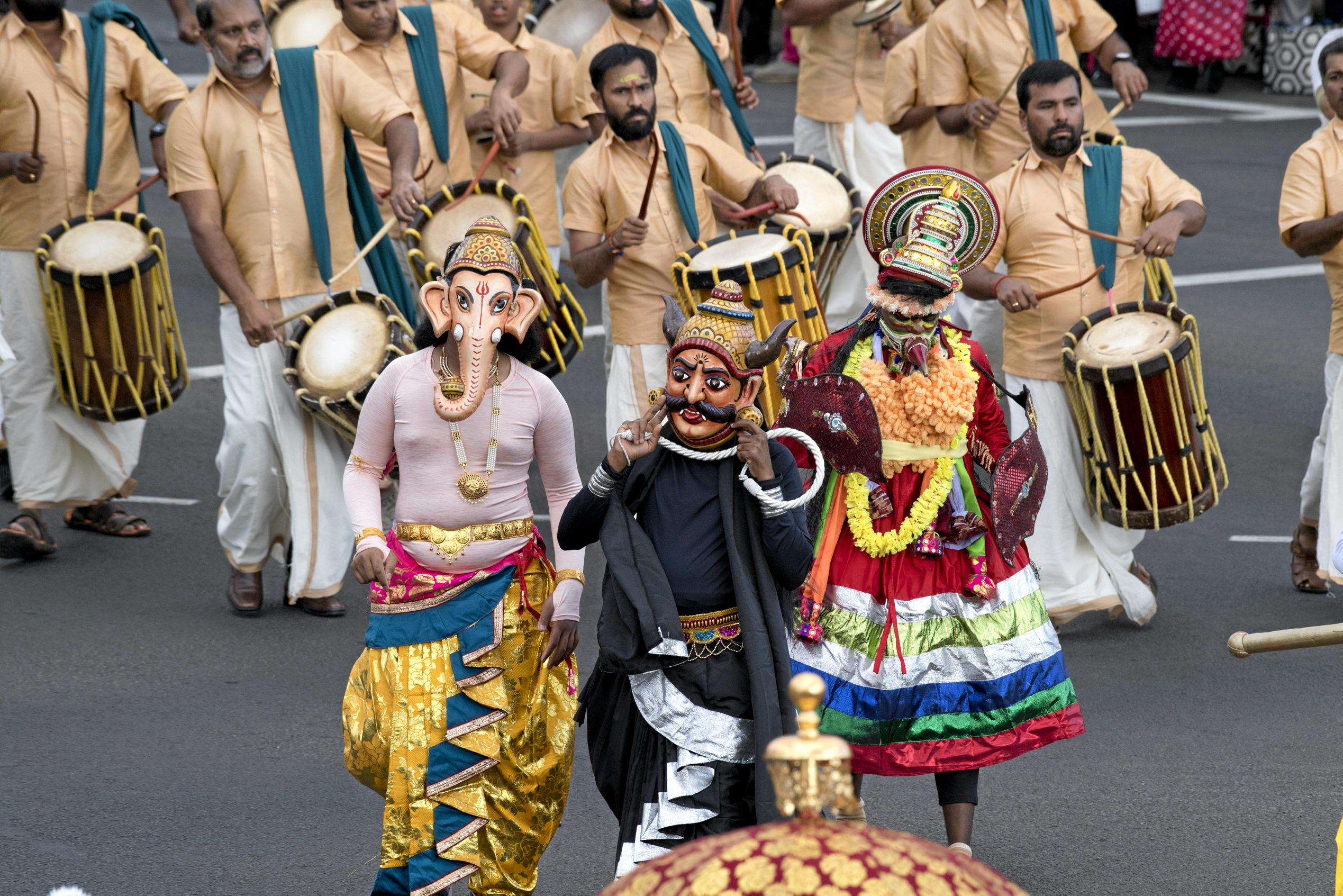 Brisbane Chenda Melam. 2019 Grand Central Floral Parade. Saturday, 21st Sep, 2019.