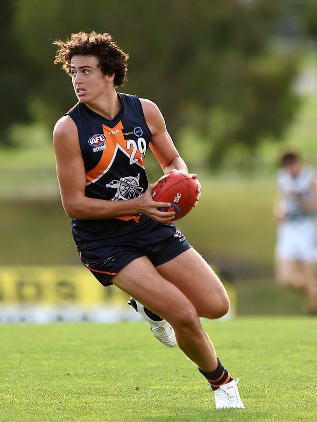 Jake Riccardi in action for Calder Cannons in the TAC Cup.