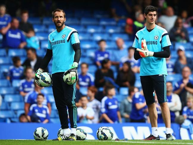 Mark Schwarzer had precious little game time at Chelsea with top gloveman Thibaut Courtois as No.1.