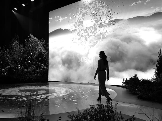 The Princess of Wales walks onto the stage during rehearsals for the Earthshot Awards in Boston. Picture: Getty Images for Earthshot