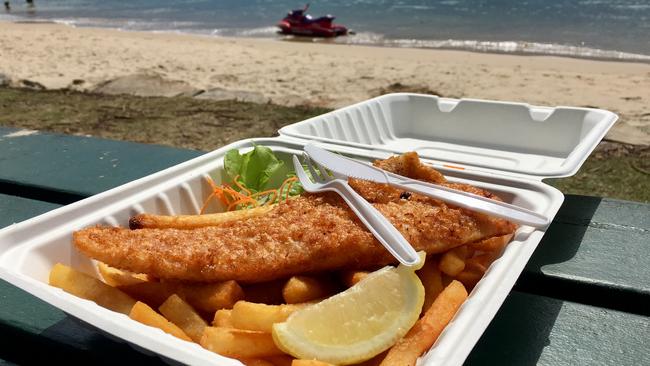 Palm Beach Fish &amp; Chips. Pictures: Beverley Hudec.