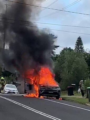 A car linked to Mejid Hamzy’s assassination attempt.