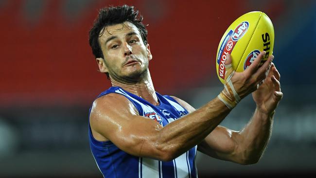 Robbie Tarrant continues to control the Roos’ backline. Picture: Getty Images