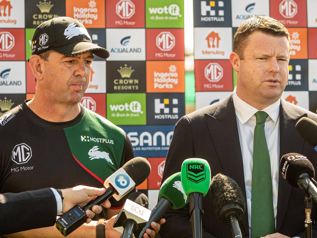 Blake Solly (R) with Jason Demetriou. Picture: Julian Andrews