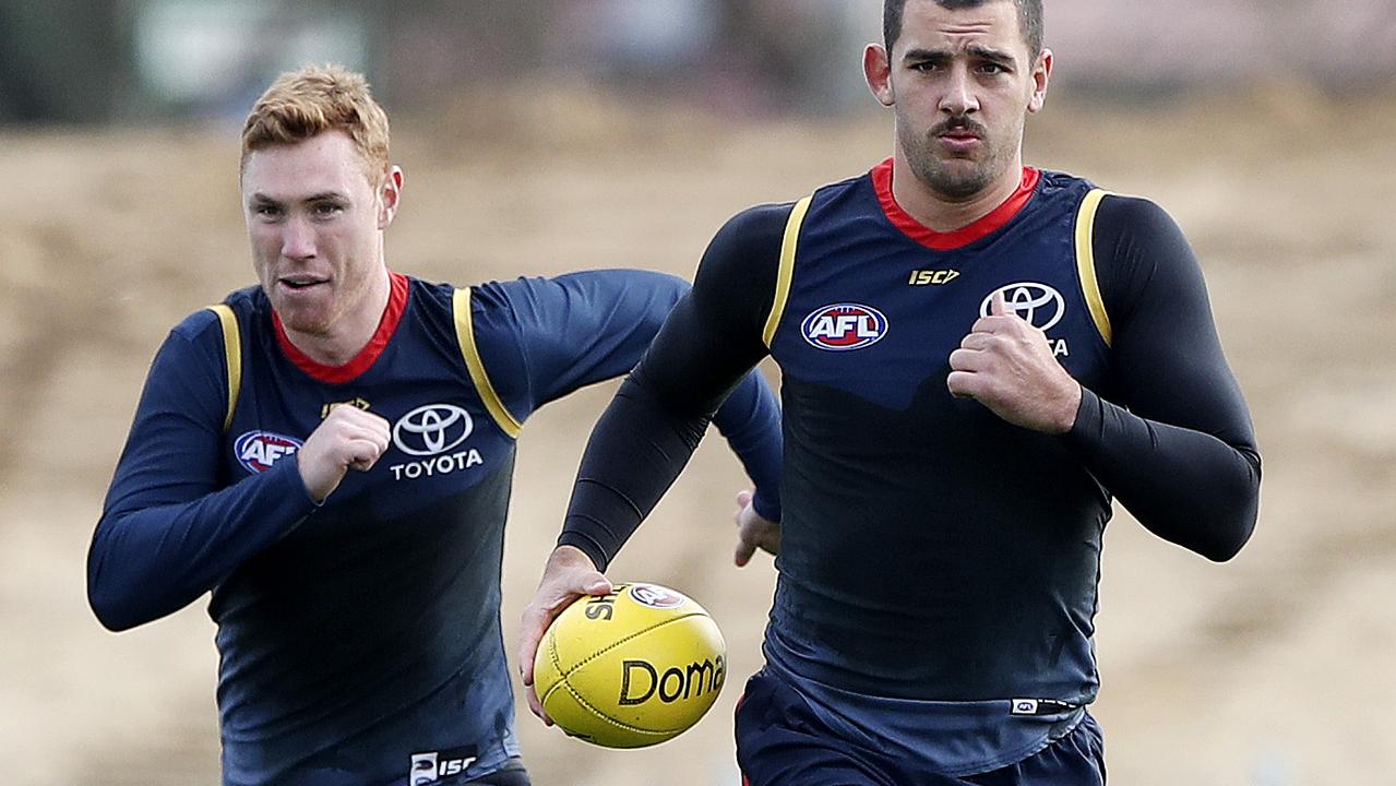 Tom Lynch (left) has missed a large chunk of footy. Pic: Sarah Reed