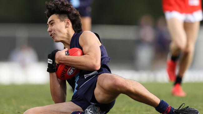 Mitch Owens takes a mark for Vic Metro last week. Picture: Getty Images