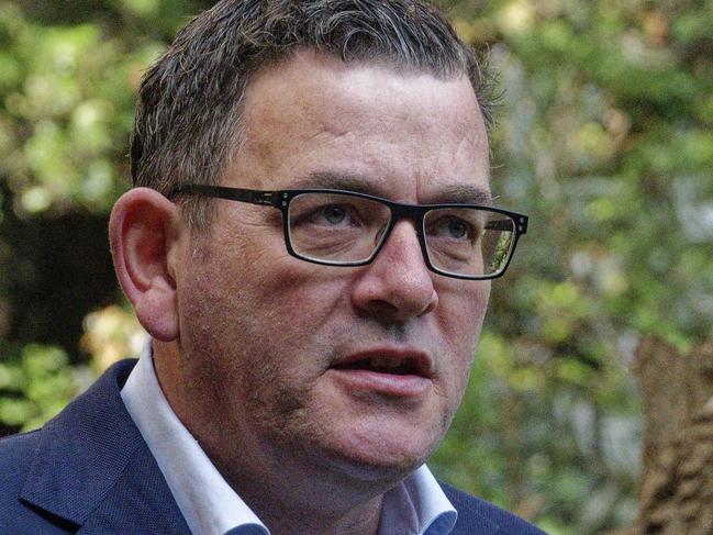 MELBOURNE,AUSTRALIA-NewsWire Photos 6 APRIL, 2023: PREMIER HEALTH PRESSER. The Premier Daniel Andrews and Minister for Health Mary-Anne Thomas will doorstop at Biomedical, Sciences, Nursing & Midwifery Building Picture: NCA NewsWire / Valeriu Campan