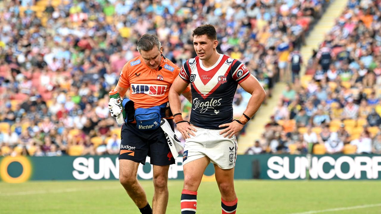 The win came at a cost, with Victor Radley suffering an ankle injury. Picture: Getty Images.
