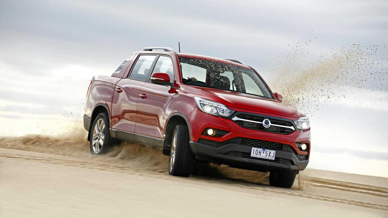 The SsangYong Musso starts from $30,490 drive-away for the EX with a manual transmission, while the range-topper Ultimate is $39,990 drive-away. Picture: SsangYong