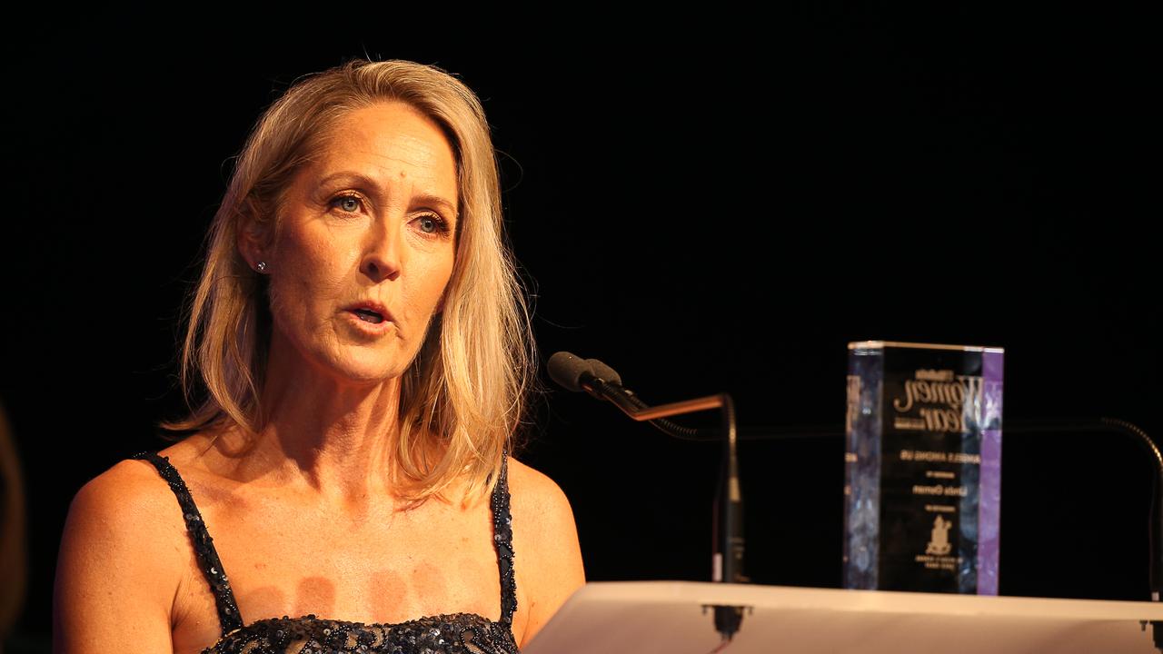 Linda Osman wins the Angels Among Us category at the 2023 Women of the Year Awards at the Star on the Gold Coast. Picture: Glenn Campbell