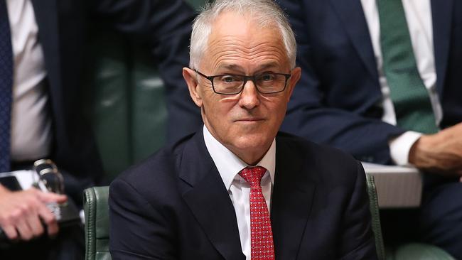 Malcolm Turnbull during Question Time yesterday. Picture: Kym Smith.