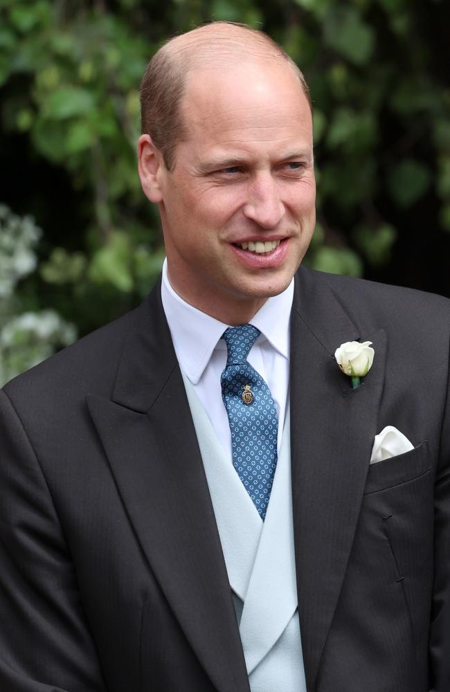 The Prince of Wales was all smiles after the wedding ceremony. Picture: Getty Images