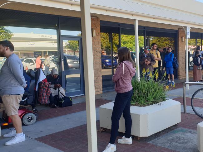 Centrelink queues are getting longer and longer.