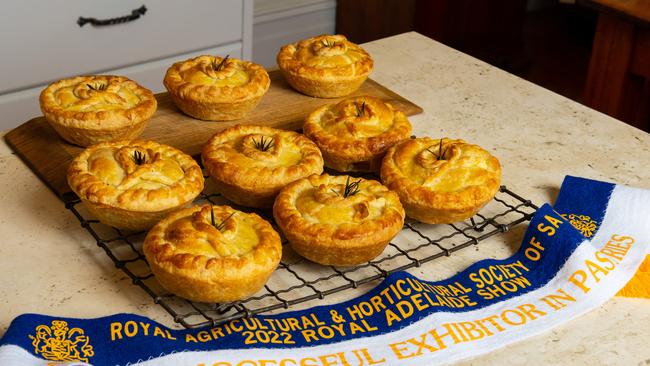 Tania Hall’s pies helped her win the top pastry prize in 2022. Picture: John Kruger