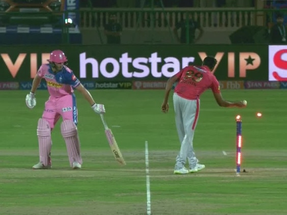 Ravi Ashwin left Jos Buttler furious after a 'Mankad' run out during the IPL