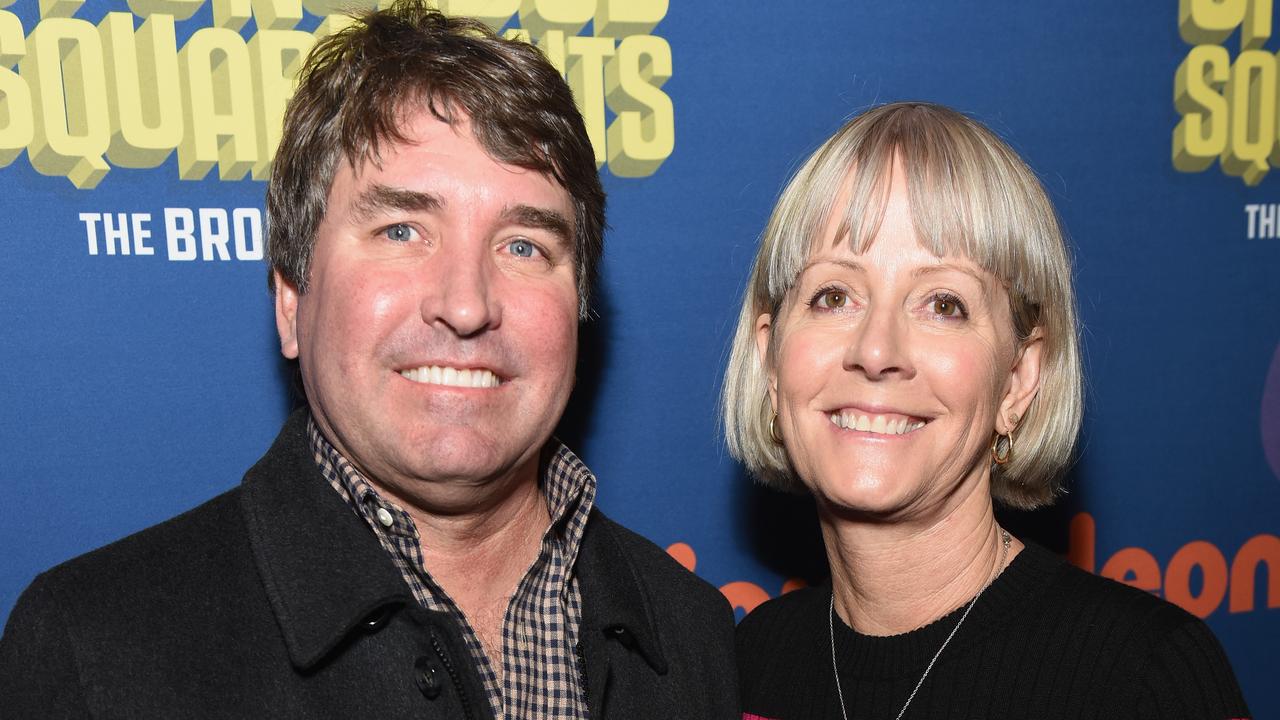Stephen Hillenburg and Karen Hillenburg at the opening night of SpongeBob SquarePants: The Broadway Musical in 2017. Photo: Jenny Anderson/Getty Images