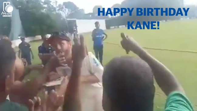 Kane Williamson's birthday surprise from Sri Lankan fans