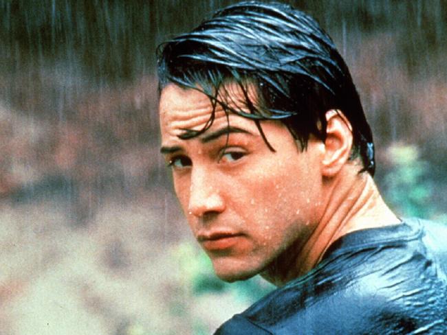 Keanu Reeves: Understated, brooding, wet.