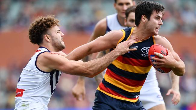 The Crows will continue to persist with using Darcy Fogarty as a mid/forward. Picture: Mark Brake/Getty Images