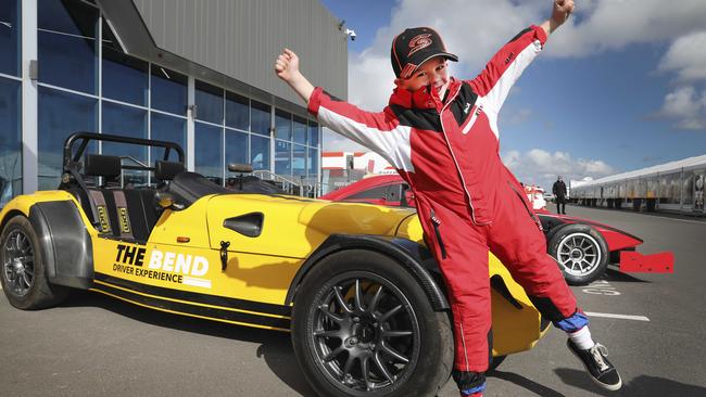 Zavier, 7, had a ball at The Bend. Picture: AAP / Dean Martin