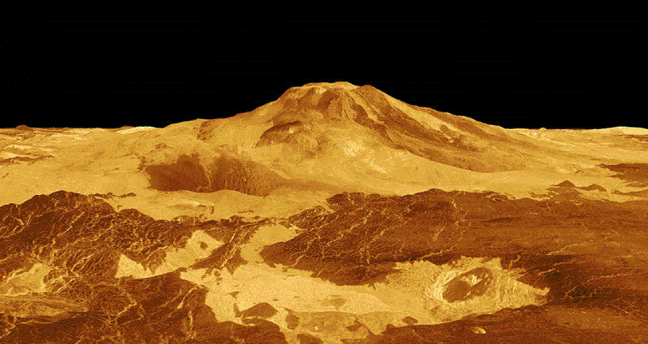 This computer-generated 3D model of Venus’ surface shows the summit of Maat Mons, the volcano that is exhibiting signs of activity. A new study found one of Maat Mons’ vents became enlarged and changed shape over an eight-month period in 1991, indicating an eruptive event occurred. Credits: NASA/JPL-Caltech