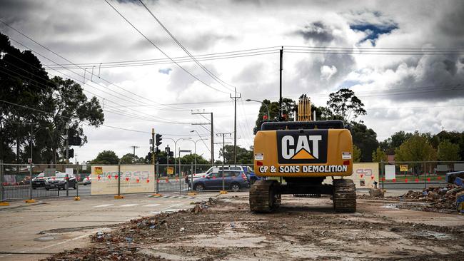 The empty Peter Van the Party Man site. Picture: AAP / Mike Burton