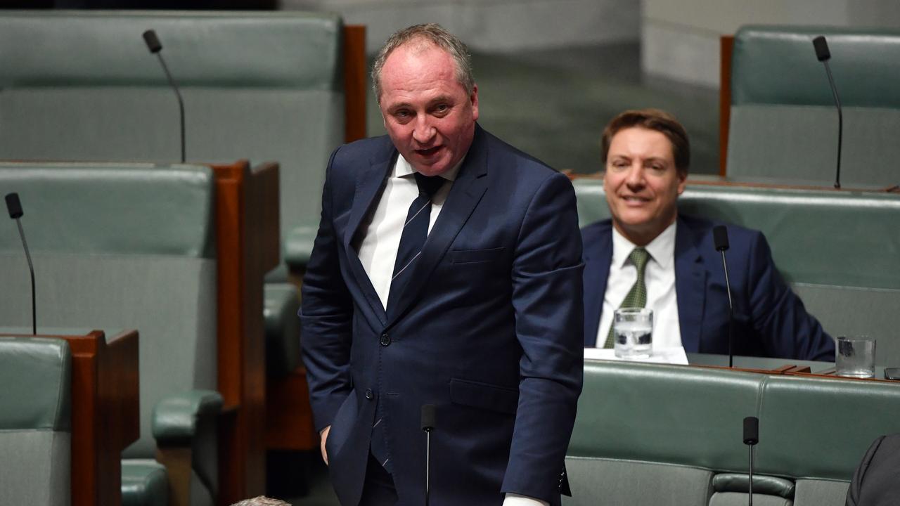 Barnaby Joyce has called for a ‘reality check’ on coronavirus panic. Picture: Mick Tsikas/AAP