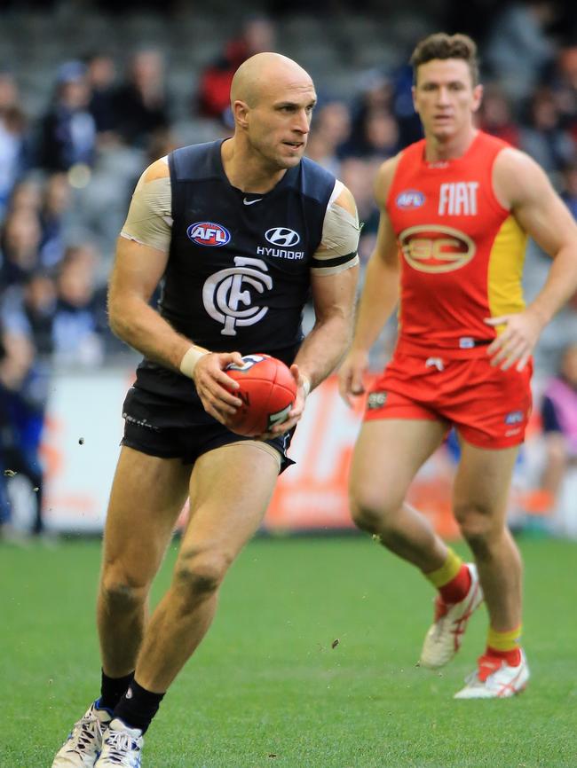 Carlton’s Chris Judd. Picture: Alex Coppel