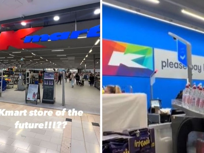 Kmart ‘store of the future’ roasted by frustrated Australian shoppers. Picture: TikTok/@ourlifeinmelbourne