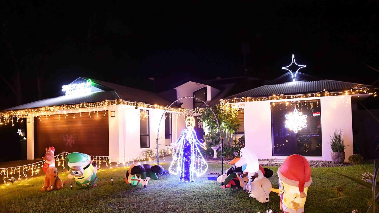 Christmas lights on Rainsford Place, Buderim. Picture: Patrick Woods.