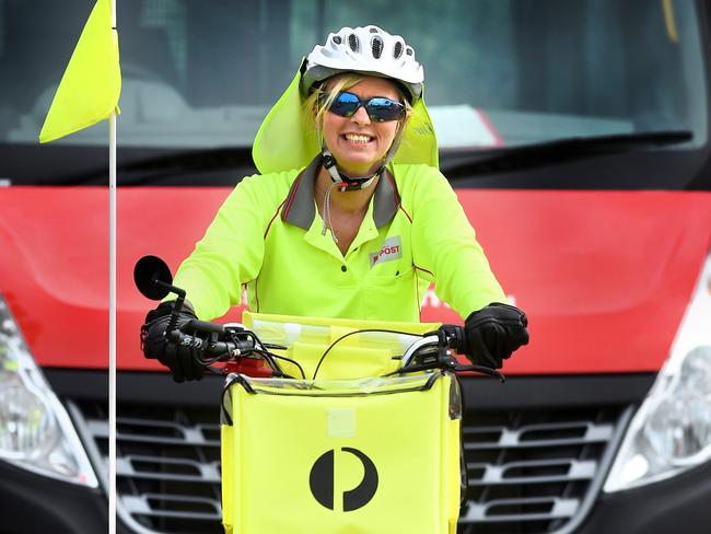 Posties like Debra Raisbeck may in future not just delivering your mail, but also checking on your elderly relatives. Picture : Mike Keating