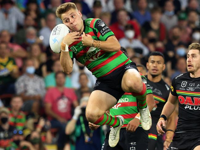 Blake Taaffe may start at fullback for the Rabbitohs - but he won’t stay there. Picture: Adam Head