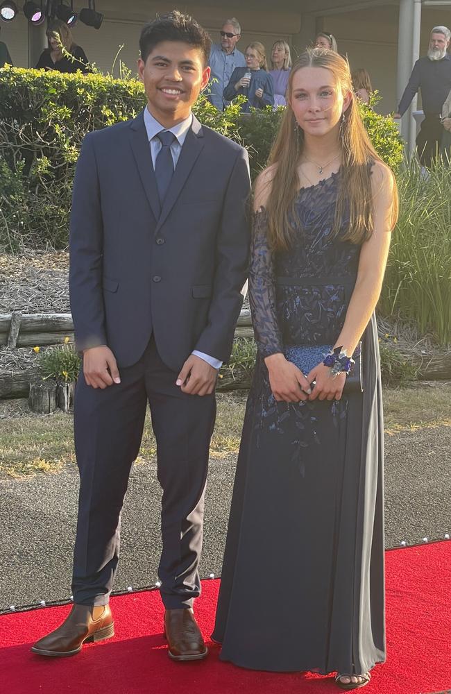 Tahlia Brown and Daniel Villamon at the Victory College formal on Friday June 21, 2024.