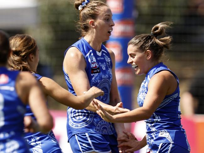 Ellie Gavalas kicked a memorable goal for the Roos. Picture: Getty Images