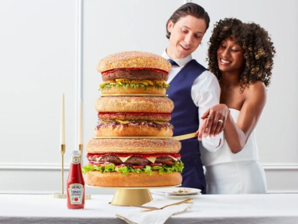 With this onion ring, I thee wed. Picture: Heinz