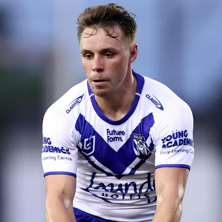 Blake Taaffe got first crack at Canterbury’s fullback spot in their opening trial. Picture: Brendon Thorne/Getty Images