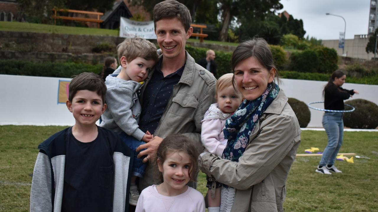 Families &amp; friends enjoy a Friday night out at the Unlock the Block event at Darcy Doyle Place, Ipswich, on August 12, 2022. Picture: Peta McEachern