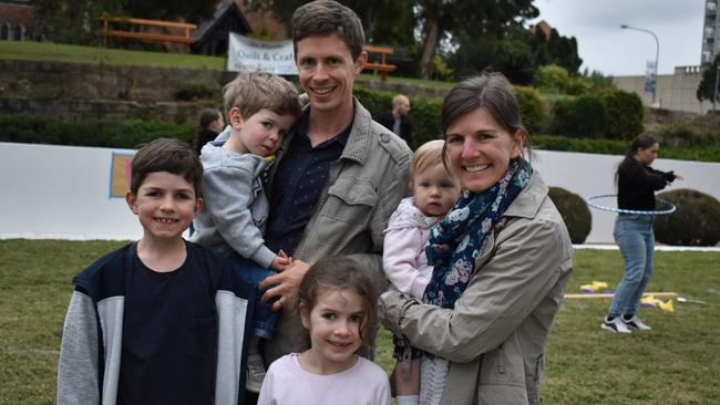 Families & friends enjoy a Friday night out at the Unlock the Block event at Darcy Doyle Place, Ipswich, on August 12, 2022. Picture: Peta McEachern
