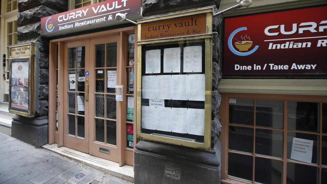 Curry Vault is located in Bank Place in Melbourne’s CBD. Picture: David Caird