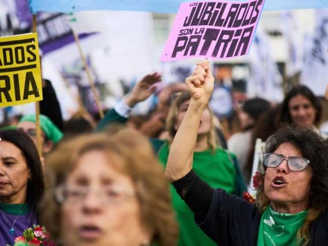 Argentina austerity protests grow as disabled, pensioners face cuts